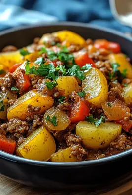 Bauerntopf mit Hackfleisch, Kartoffeln & Paprika