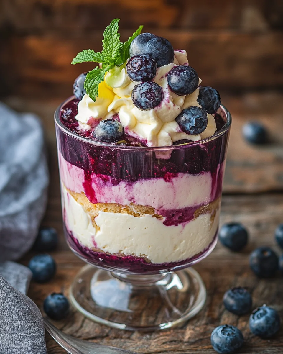 Blaubeer Tiramisu im Glas ohne Ei & Alkohol 15 Blaubeer