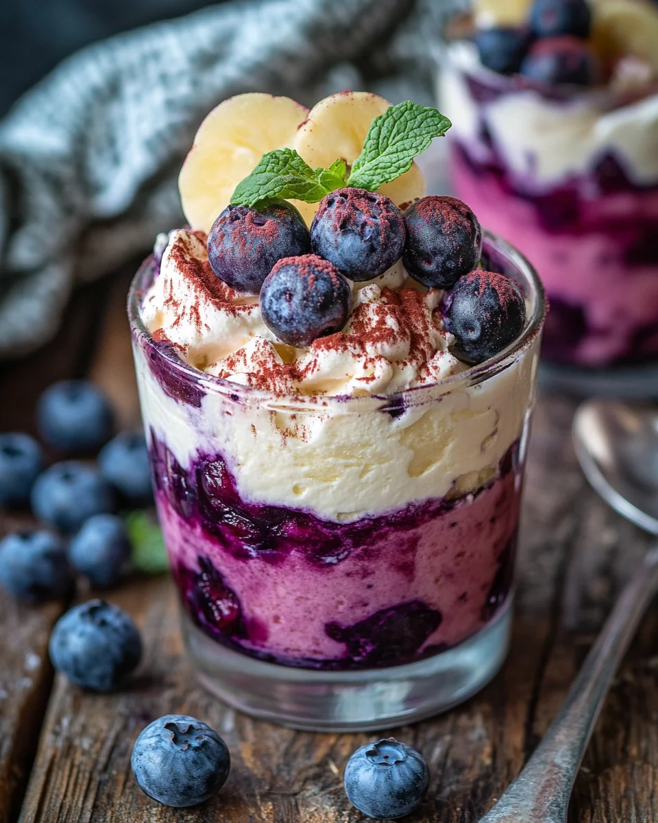 Blaubeer Tiramisu im Glas ohne Ei & Alkohol 17 Blaubeer Tiramisu im Glas ohne Ei & Alkohol