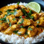 Curry-Geschnetzeltes mit Reis