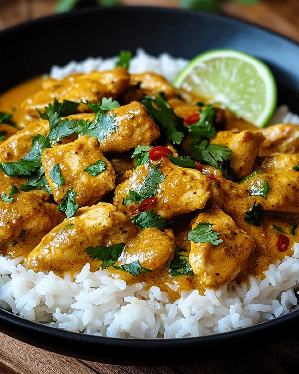 Curry-Geschnetzeltes mit Reis