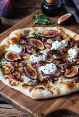 Feigen-Bacon-Pizza mit karamellisierten Zwiebeln und Balsamico 26 Feigen-Bacon-Pizza mit karamellisierten Zwiebeln und Balsamico