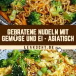 Gebratene Nudeln mit Gemüse und Ei - asiatisch 20 Pinterest Hidden Image