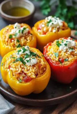 Gefüllte Paprika mit Reis und Feta 27 Gefüllte Paprika mit Reis und Feta