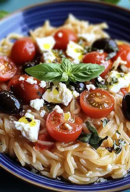 Griechische Reisnudeln mit Tomaten, Feta und Oliven 22 Griechische Reisnudeln mit Tomaten, Feta und Oliven