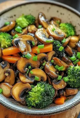 15-Minuten-Pfanne mit Champignons, Brokkoli und Karotten