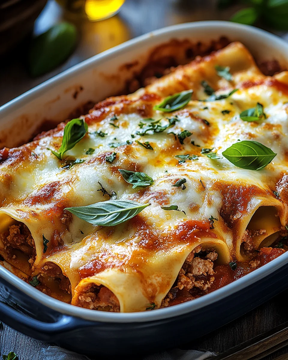 Cannelloni mit Hackfleisch