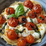 Burrata Pasta mit Tomaten aus dem Ofen