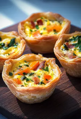 Mini Frühstücks-Quiches 20 Mini Frühstücks-Quiches