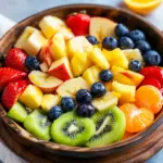 Obstsalat mit klassischem Dressing