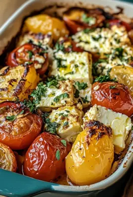 Griechischer Feta Auflauf mit Tomaten