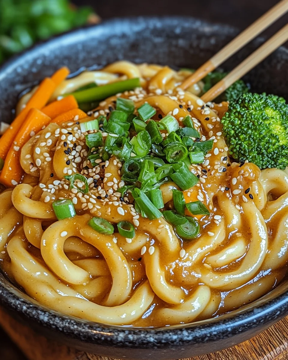 Erdnussbutter Udon Nudeln 22 Erdnussbutter