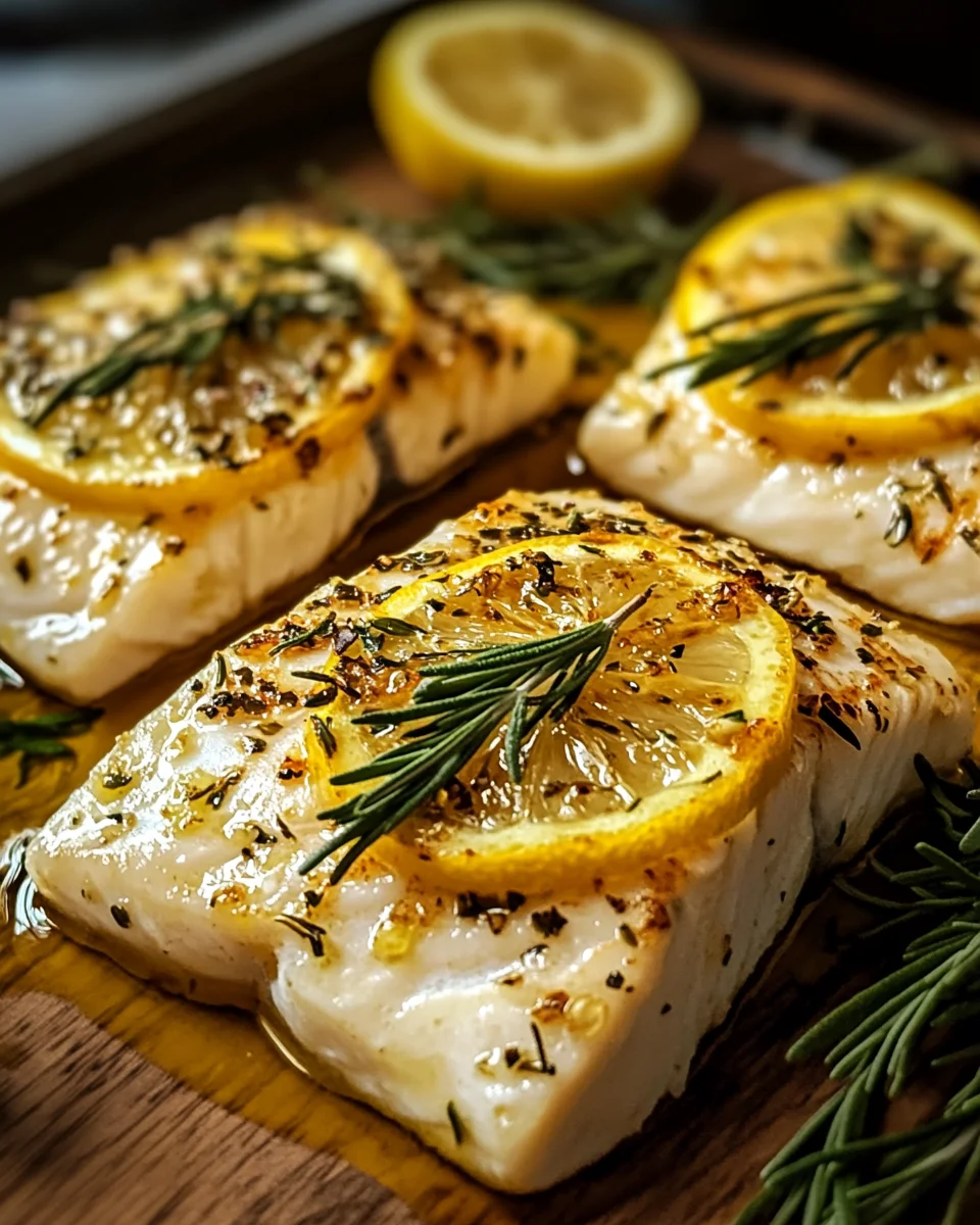 Ofenfisch mit Kr&auml;utern und Zitronen