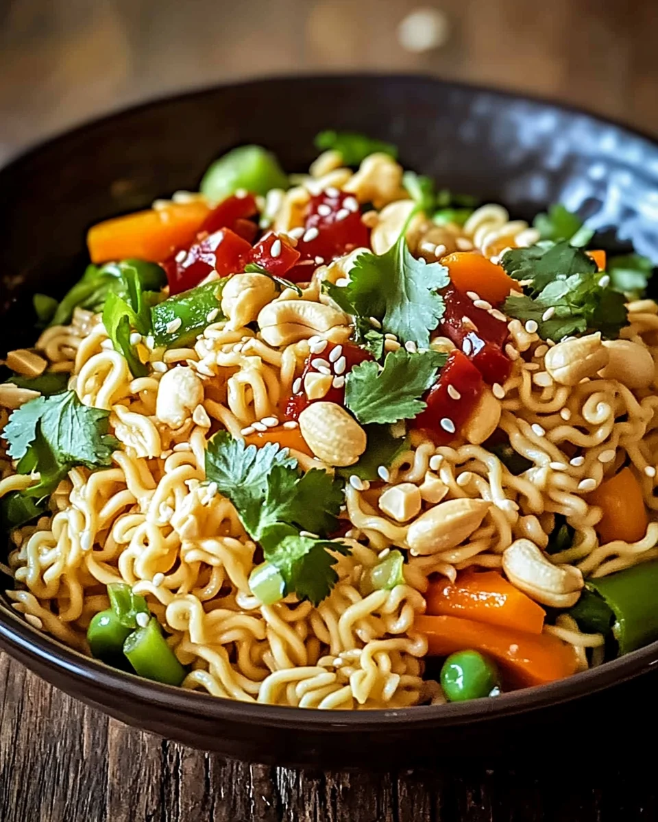 Ramen-Chinesischer Hähnchensalat