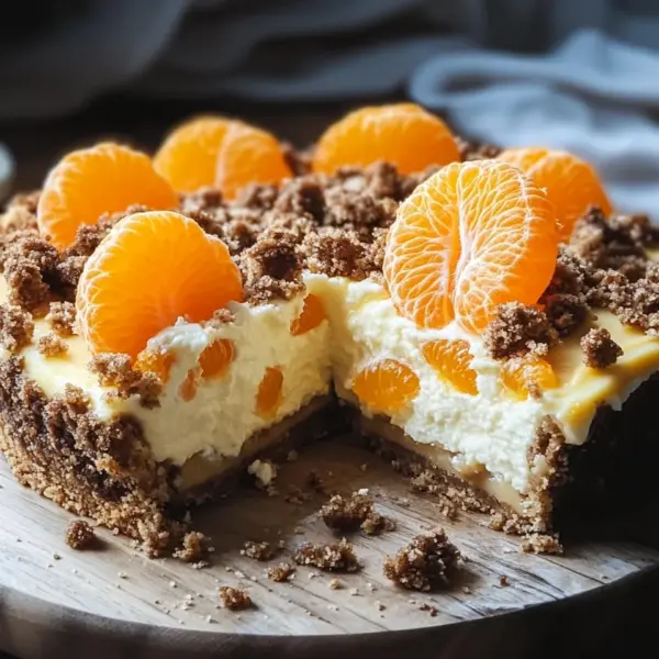 Streuselquarkkuchen mit Mandarinen
