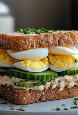 Thunfisch Sandwich mit Ei und Gurke 23 Thunfisch Sandwich mit Ei und Gurke