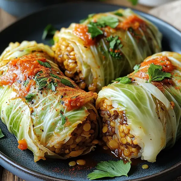 Vegane Kohlrouladen