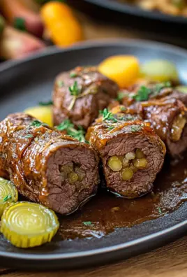 Zarte Rinderrouladen im Backofen zubereitet 20 Zarte Rinderrouladen im Backofen zubereitet