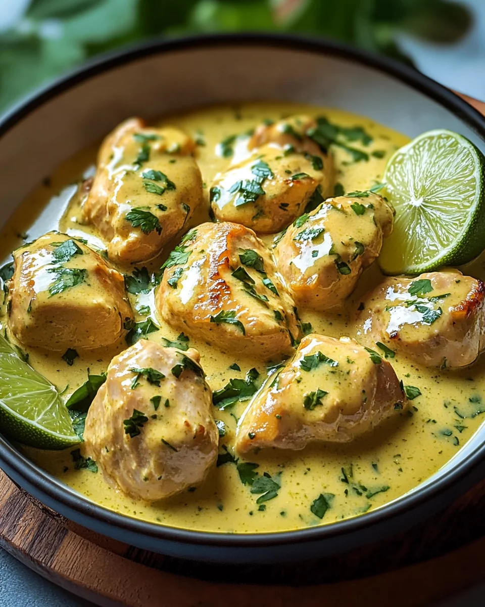 Zartes Hähnchen in Kokos-Limetten-Sauce 28 Zartes Hähnchen in Kokos-Limetten-Sauce