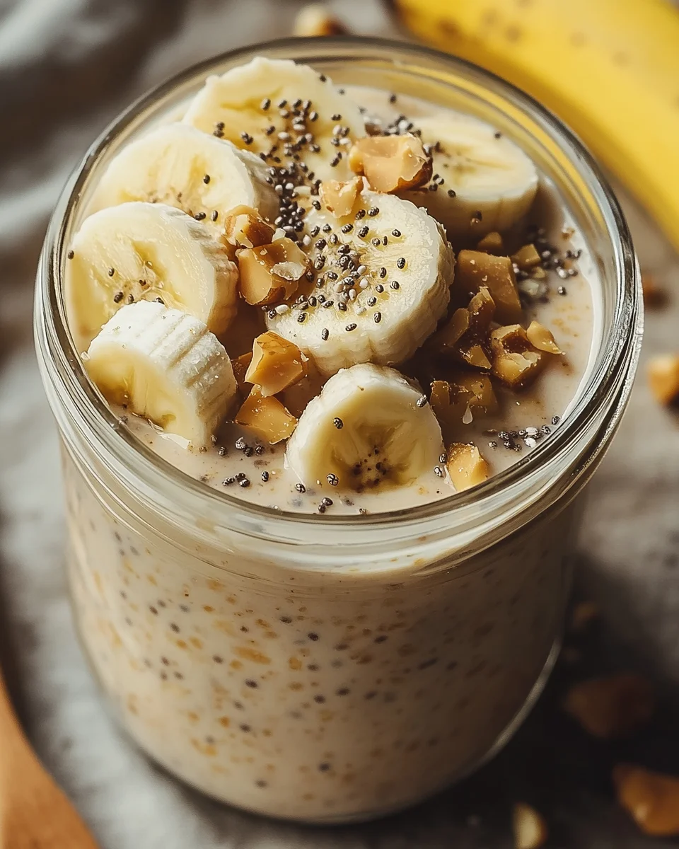 Bananen-Erdnussbutter Overnight Oats 17 Bananen-Erdnussbutter