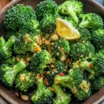 Bestes Airfryer Brokkoli mit Knoblauch und Zitrone