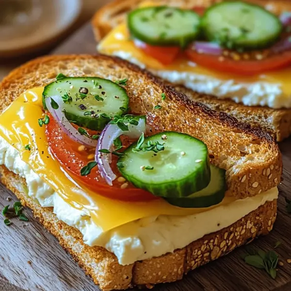 Bulgarische Käse Sandwiches