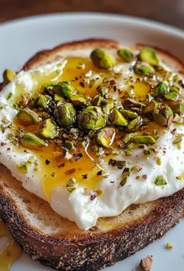 Burrata-Toast mit Pistazien und heißem Honig 24 Burrata-Toast mit Pistazien und heißem Honig