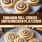 Cinnamon Roll Cookies - Zimtschnecken-Plätzchen 19 Pinterest Hidden Image