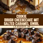 Cookie Dough Cheesecake mit Salted Caramel Swirl 32 Pinterest Hidden Image