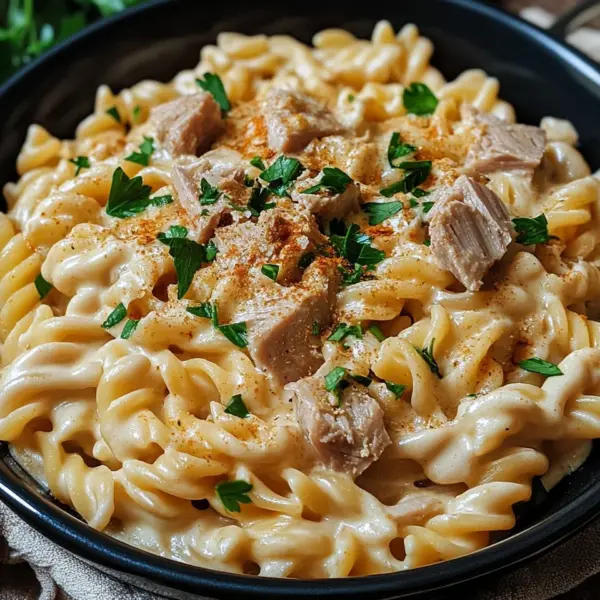 Cremige One Pot Pasta mit Thunfisch