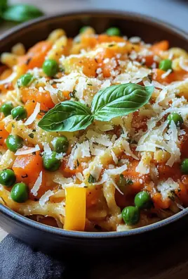 Ein-Topf-Kritharaki mit Gemüse und Parmesan