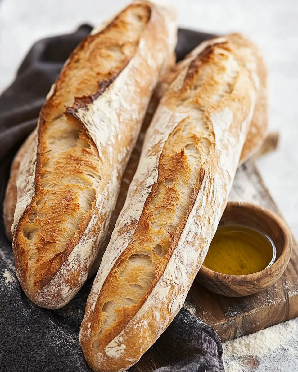 Einfaches Rezept für knuspriges Baguette