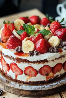 Erdbeer-Stracciatella-Bananen-Torte 25 Erdbeer-Stracciatella-Bananen-Torte
