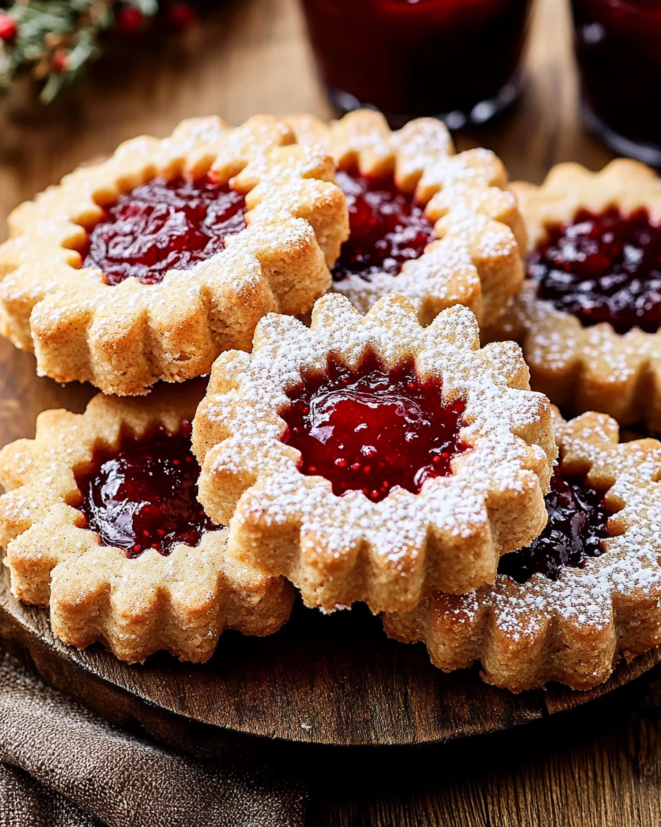 Feine Linzer-Plätzchen mit Marmelade 16 Feine