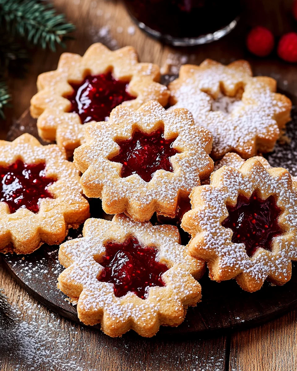 Feine Linzer-Plätzchen mit Marmelade