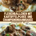 Fleischbällchen mit Kartoffelpüree und Champignonrahmsauce 29 Pinterest Hidden Image
