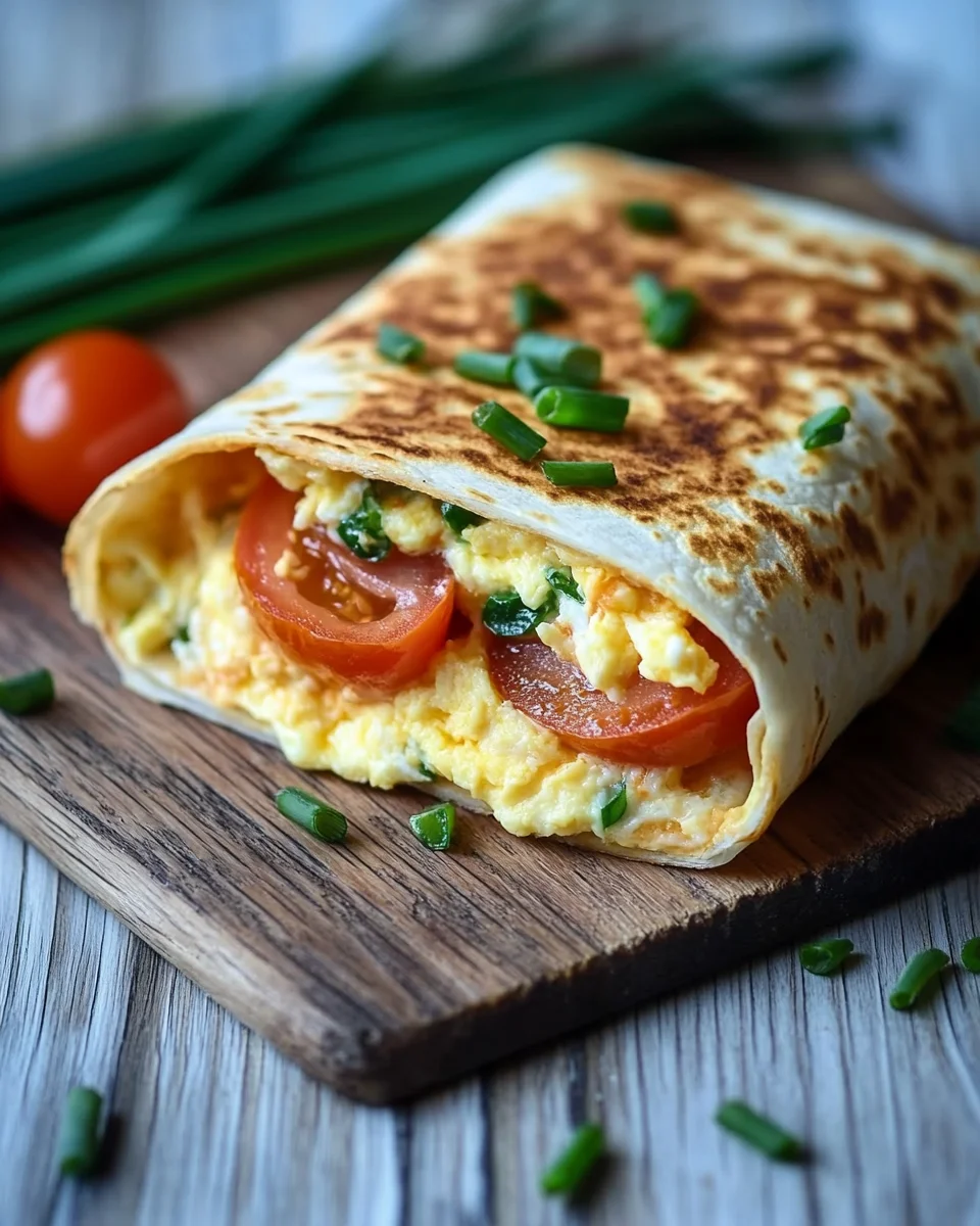 Frühstückswrap mit Ei, Käse und Tomaten 19 Frühstückswrap
