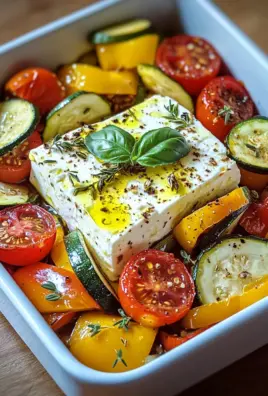 Gebackener Feta auf mediterranem Gemüse (Low Carb) 21 Gebackener Feta auf mediterranem Gemüse (Low Carb)
