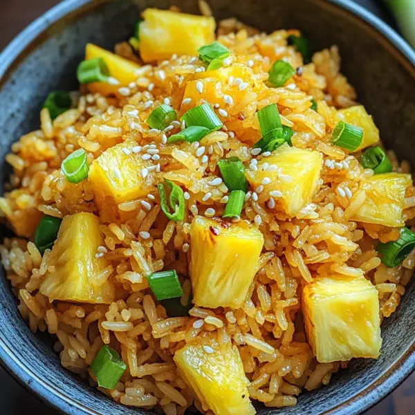 Gebratener Reis mit Ananas