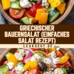 Griechischer Bauernsalat (einfaches Salat Rezept) 19 Pinterest Hidden Image