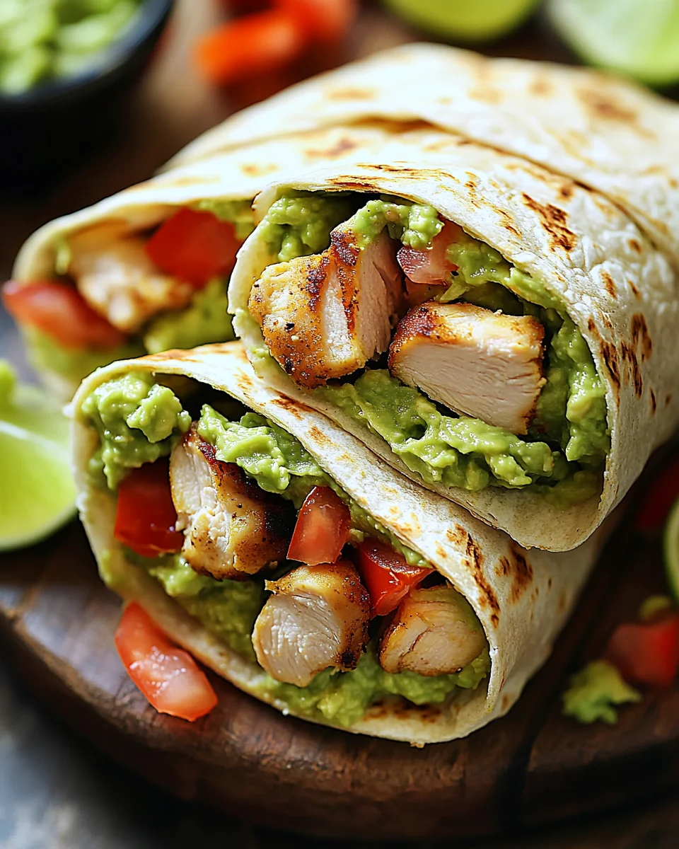 Guacamole Chicken Wraps 20 Guacamole