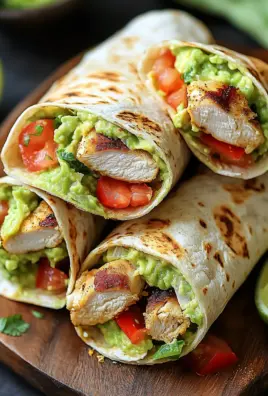 Guacamole Chicken Wraps