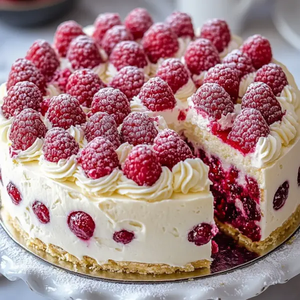 Himbeer-Raffaello-Torte ohne Gelatine