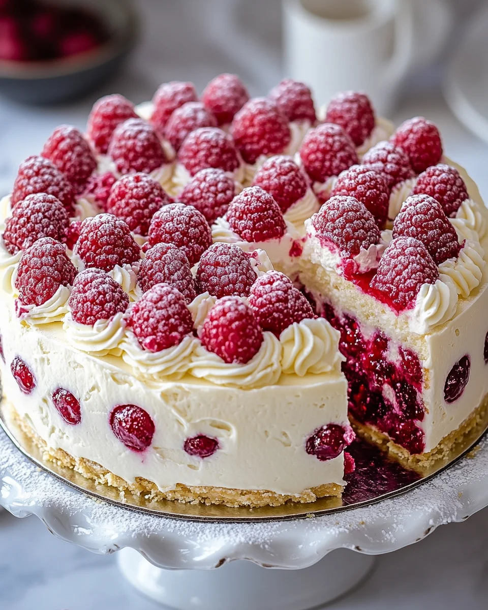 Himbeer-Raffaello-Torte ohne Gelatine