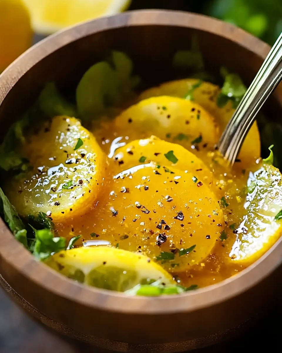 Honig-Senf-Zitronen-Vinaigrette