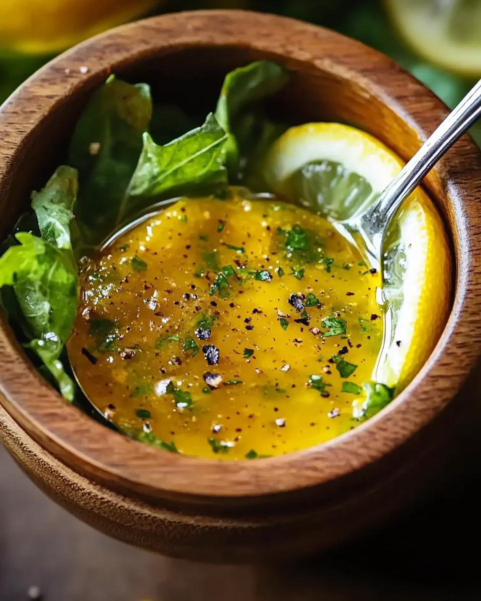 Honig-Senf-Zitronen-Vinaigrette