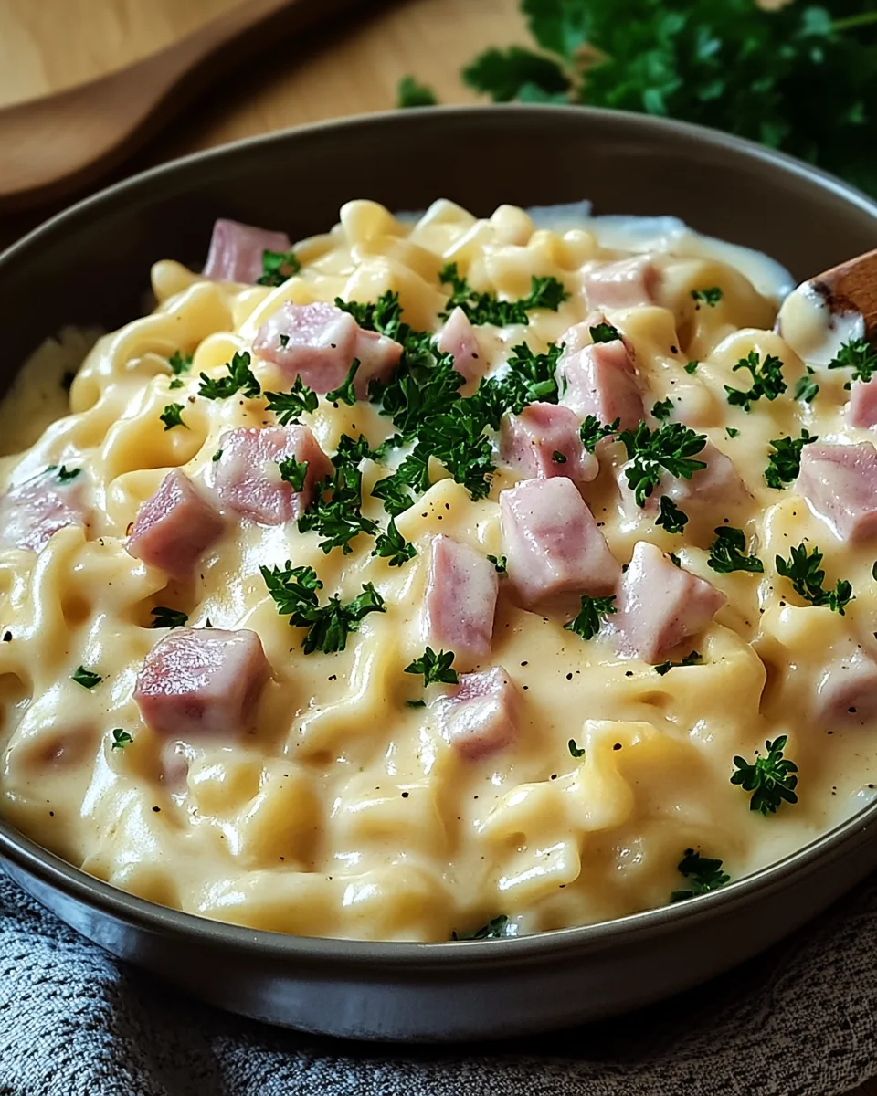 K&auml;se-Schinken-Sahne Sp&auml;tzle