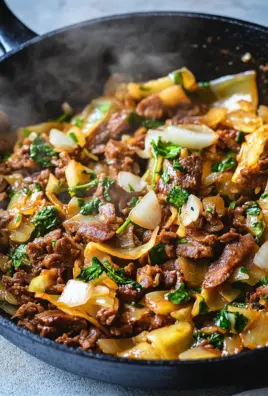 Kohl-Hack-Pfanne