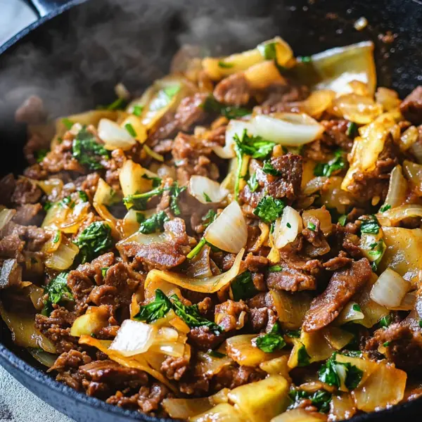 Kohl-Hack-Pfanne