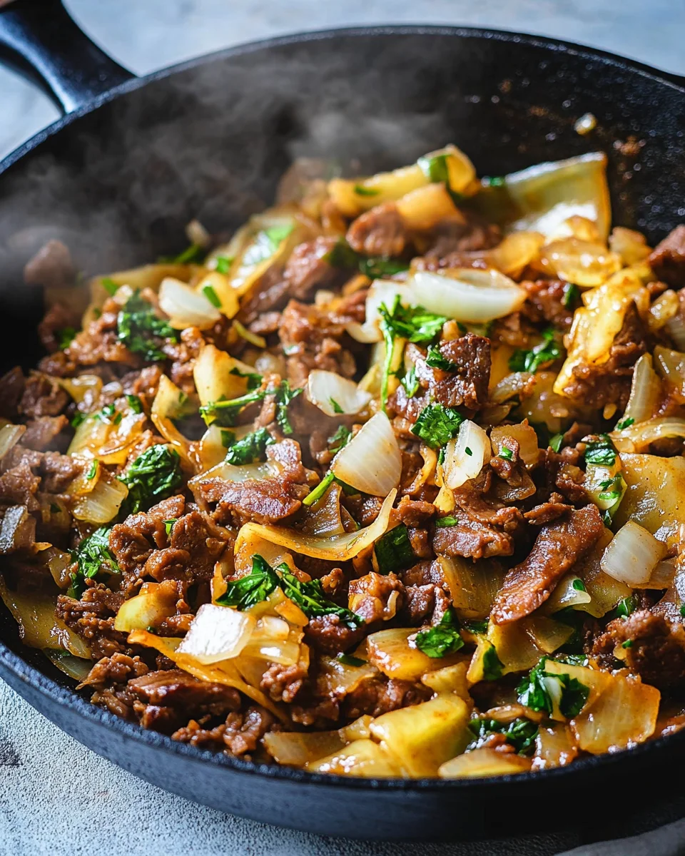 Kohl-Hack-Pfanne